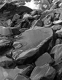 rocks and water